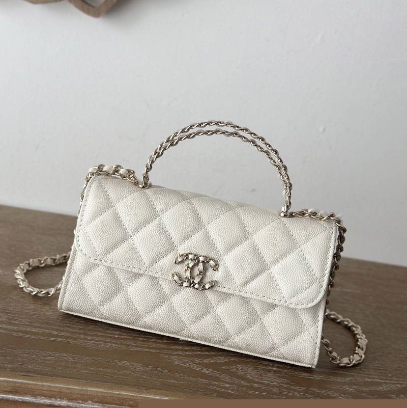 Ch*el top handle bags